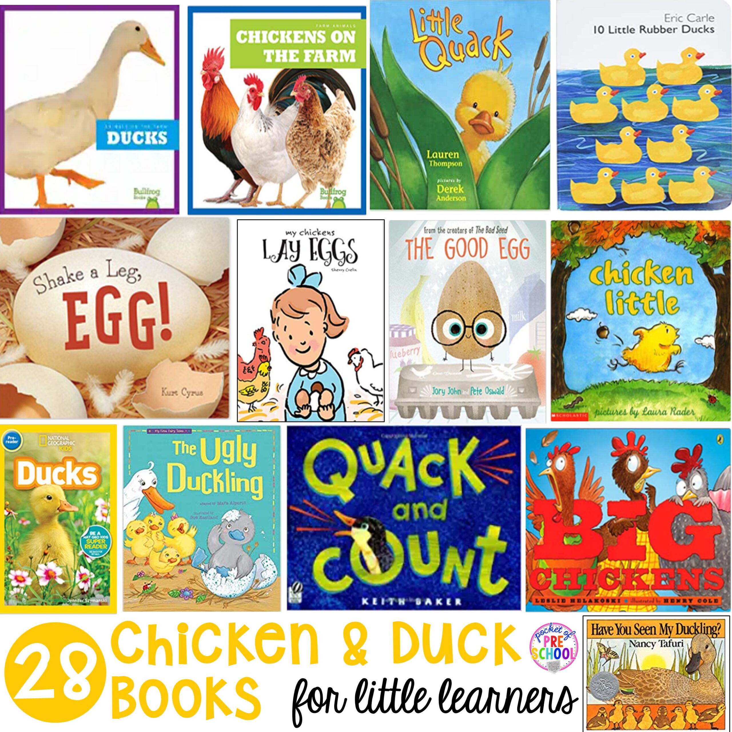 Duck life cycle book recommendations and lesson ideas. — Books