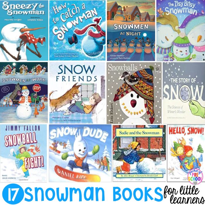 17 Snowman Books for Little Learners - Pocket of Preschool