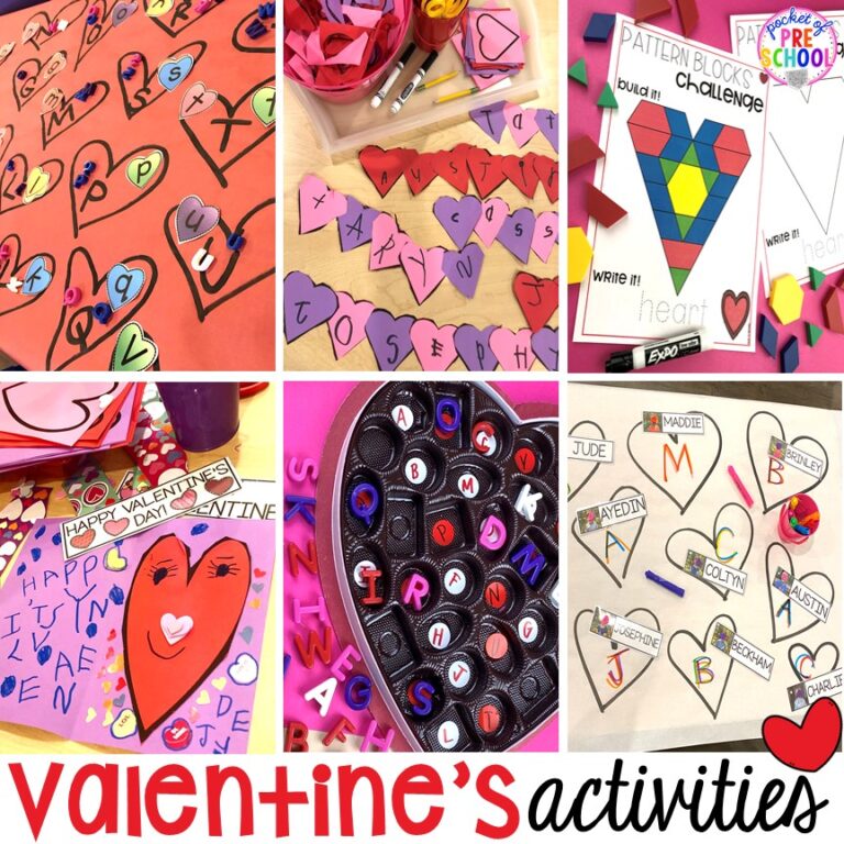 Valentine’s Day Activities for Preschool, Pre-K, and Kindergarten