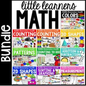 Grab the bundle of math units designed for preschool, pre-k, and kindergarten students to learn and grow