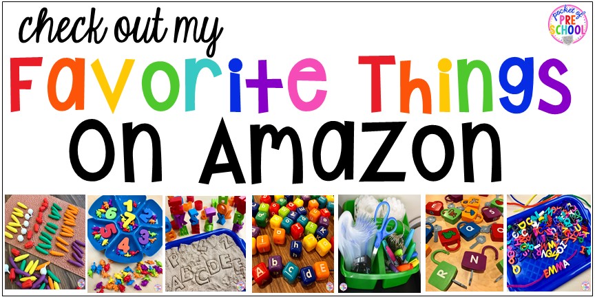 Check out my favorite things on Amazon - Pocket of Preschool
