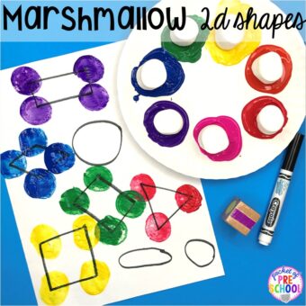 Marshmallow Math Activities for Preschool, Pre-K, and Kindergarten ...