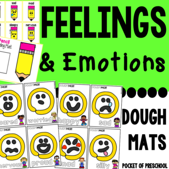 Feelings Emotions Play Dough Mats (SEL) for Preschool, Pre-K, and ...