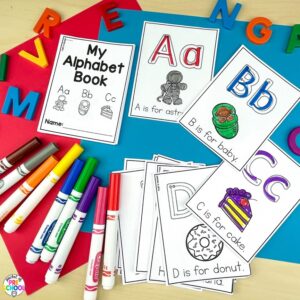 Practice letters and letter formation with your preschool, pre-k, and kindergarten students.