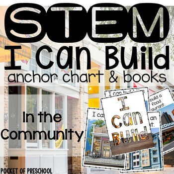 STEM I can build cards with a community theme to guide preschool, pre-k, or kindergarten students