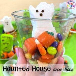 Haunted house decorations! 15 Classroom Halloween Party Ideas for preschool to 2nd grade! Halloween party games, snacks, and helpful tips.