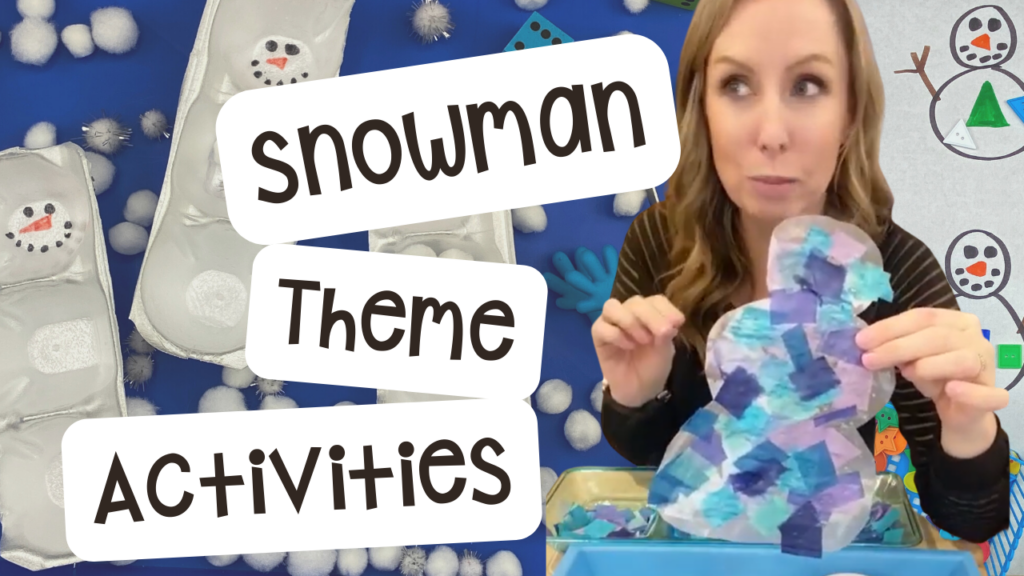 Snowman ideas to engage your preschool, pre-k, kindergarten students in math, literacy, and more!