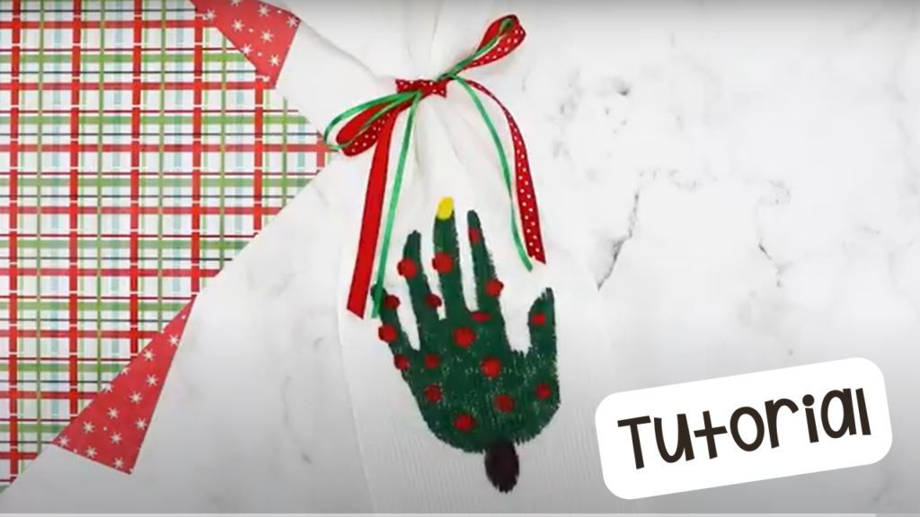 See how I make tree handprint towels for a family gift with my preschool, pre-k, and kindergarten students.
