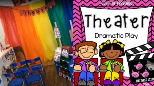 Check out my theater dramatic play area for my preschool, pre-k, and kindergarten students.