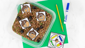 Fall letter cards for a fun way to practice letter identification with your preschool, pre-k, and kindergarten students.
