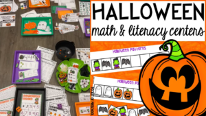 Check out the Halloween math and literacy unit designed for preschool, pre-k, and kindergarten students