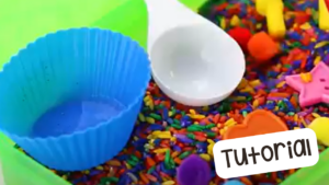 Learn how to dye rice for sensory play in a preschool, pre-k, and kindergarten room