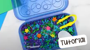Learn how to dye beans for sensory play in a preschool, pre-k, and kindergarten room