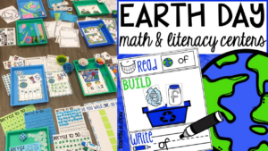 Check out the Earth day math and literacy unit designed for preschool, pre-k, and kindergarten students