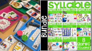 Check out the syllables bundle designed for preschool, pre-k, and kindergarten students