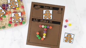 Winter letter cards for a fun way to practice letter identification with your preschool, pre-k, and kindergarten students.