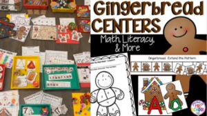 Check out the gingerbread math and literacy unit designed for preschool, pre-k, and kindergarten students