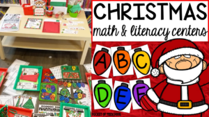 Check out the Christmas math and literacy unit designed for preschool, pre-k, and kindergarten students