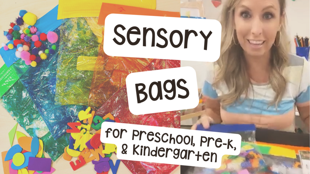 Learn how I make and use sensory bags with my preschool, pre-k, and kindergarten students.