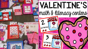 Check out the Valentine's math and literacy unit designed for preschool, pre-k, and kindergarten students