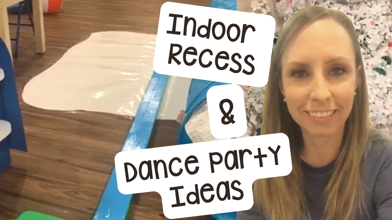 Indoor recess and dance party ideas I use and love for my preschool, pre-k, and kindergarten students.