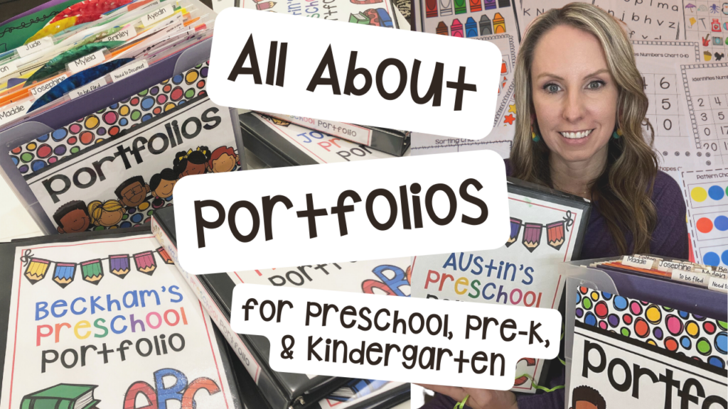 Learn all about how I use student portfolios in my preschool, pre-k, and kindergarten room