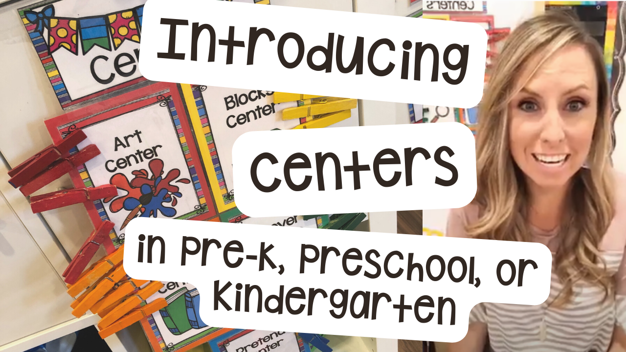 Introduce centers to your preschool, pre-k, or kindergarten students to have a smooth year.
