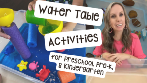 Water table activities you can do in your preschool, pre-k, and kindergarten room.