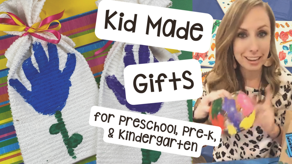 Kid made gifts part 1 for ideas of easy handmade gifts in a preschool, pre-k, and kindergarten room