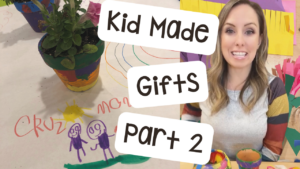 Kid made gifts part 2 for ideas of easy handmade gifts in a preschool, pre-k, and kindergarten room