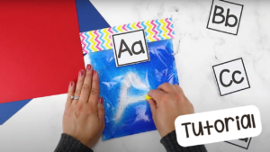 Create a hair gel sensory bag for your preschool, pre-k, and kindergarten students.