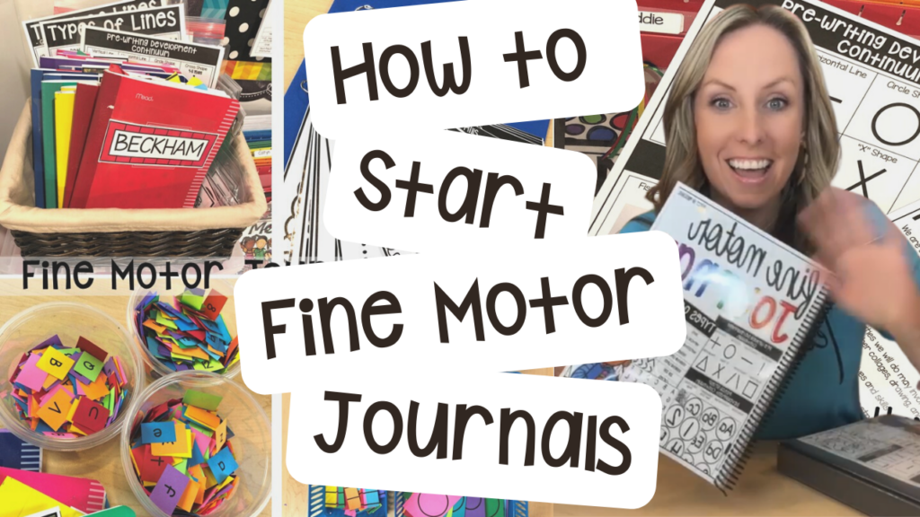 Learn how to start fine motor journals in your preschool, pre-k, and kindergarten room. 