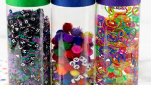 Create letter sensory bottles with me for my preschool, pre-k, and kindergarten students.
