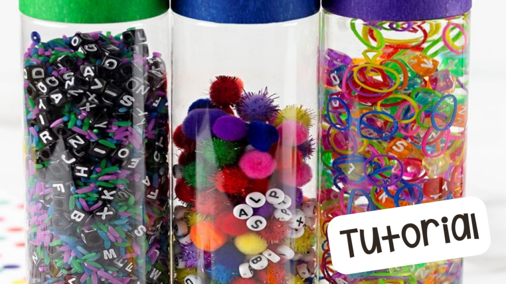 Create letter sensory bottles with me for my preschool, pre-k, and kindergarten students.