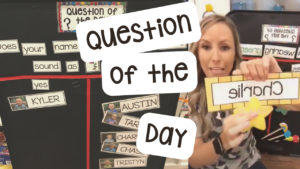 Implement question of the day in your preschool, pre-k, or kindergarten class