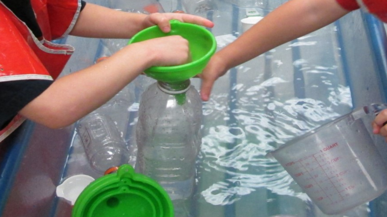 See my cleaning hack for my sensory table in a preschool, pre-k, and kindergarten room