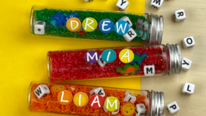 Learn how to create name sensory bottles for your preschool, pre-k, and kindergarten students.