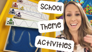 Do a school theme in your preschool, pre-k, and kindergarten room with these ideas.