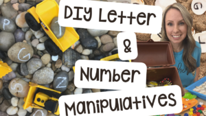 Make your own letter and number manipulatives to use in your preschool, pre-k, or kindergarten class
