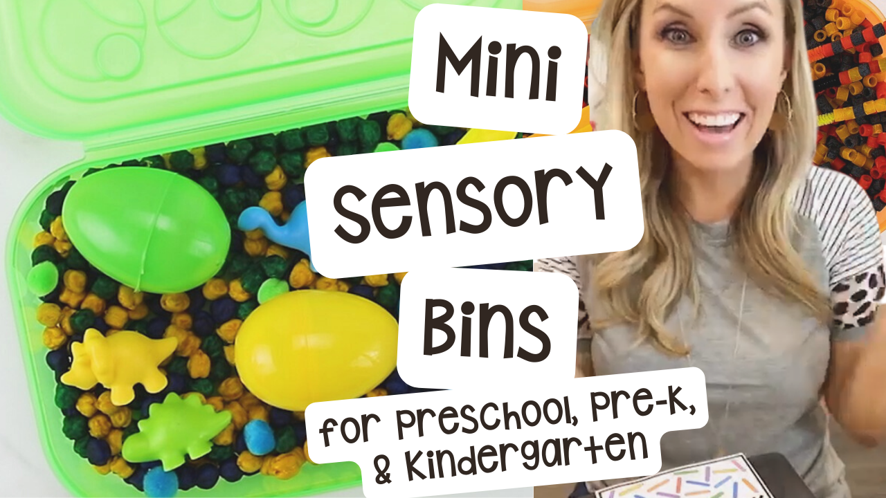 Learn how to make and utilize mini sensory bins for your preschool, pre-k, and kindergarten class.