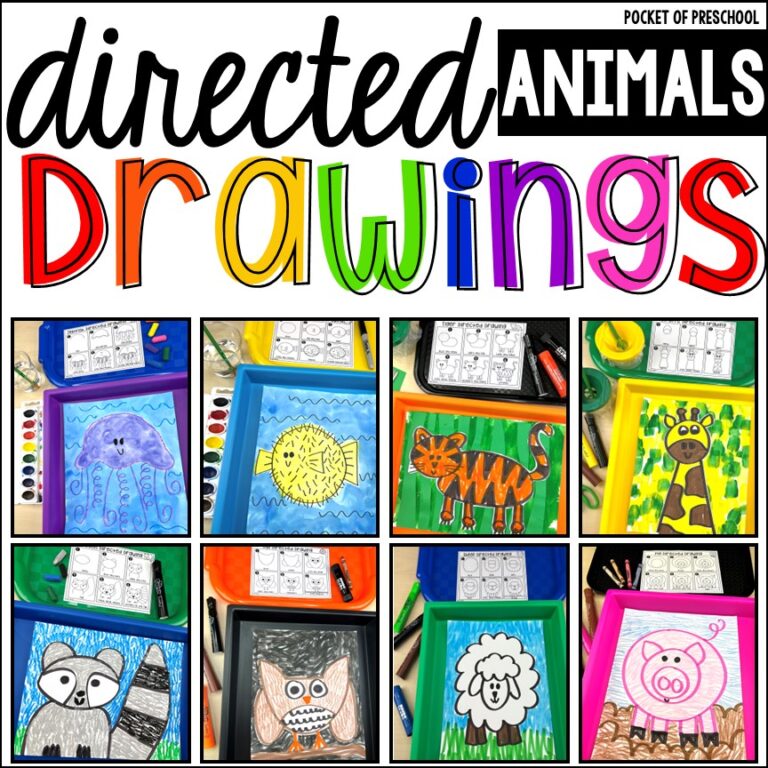 Animals Directed Drawings: Ocean, Farm, Zoo, and Forest Animals