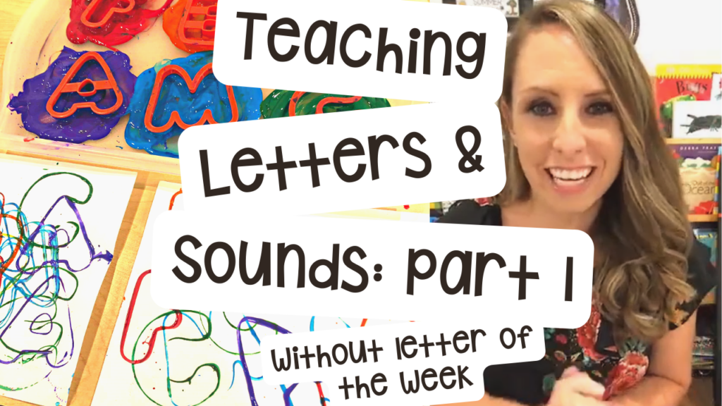 Tips and tricks to teach letters and sounds without a letter of the week in preschool, pre-k, or kindergarten.