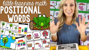 Learn about positional words in your preschool, pre-k, or kindergarten room