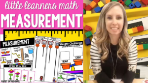 Learn about measurement in your preschool, pre-k, or kindergarten room