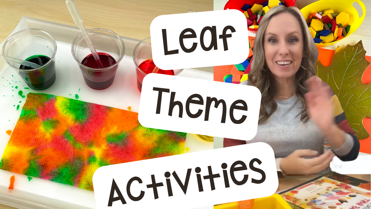 Get tons of ideas for a leaf theme in your preschool, pre-k, and kindergarten classroom