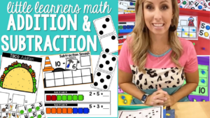 Learn about addition and subtraction in your preschool, pre-k, or kindergarten room