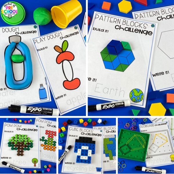 Develop fine motor skills with this huge pack of Earth Day fine motor mats for preschool, pre-k, and kindergarten students.