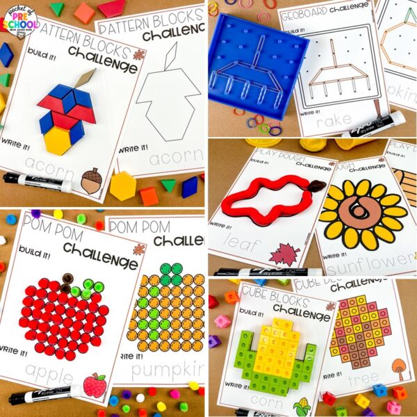 Develop fine motor skills with this huge pack of fall fine motor mats for preschool, pre-k, and kindergarten students.