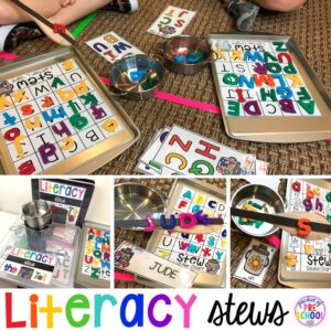 Learn about literacy stews and how I use them in my preschool, pre-k, or kindergarten classroom.
