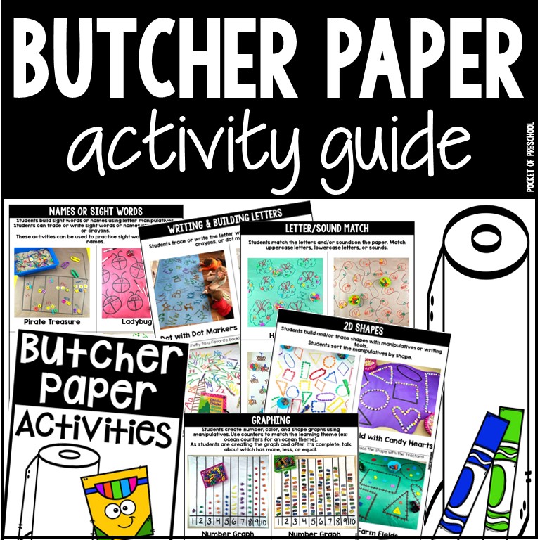 Get over 30 butcher ideas that teach you preschool, pre-k, and kindergarten students
